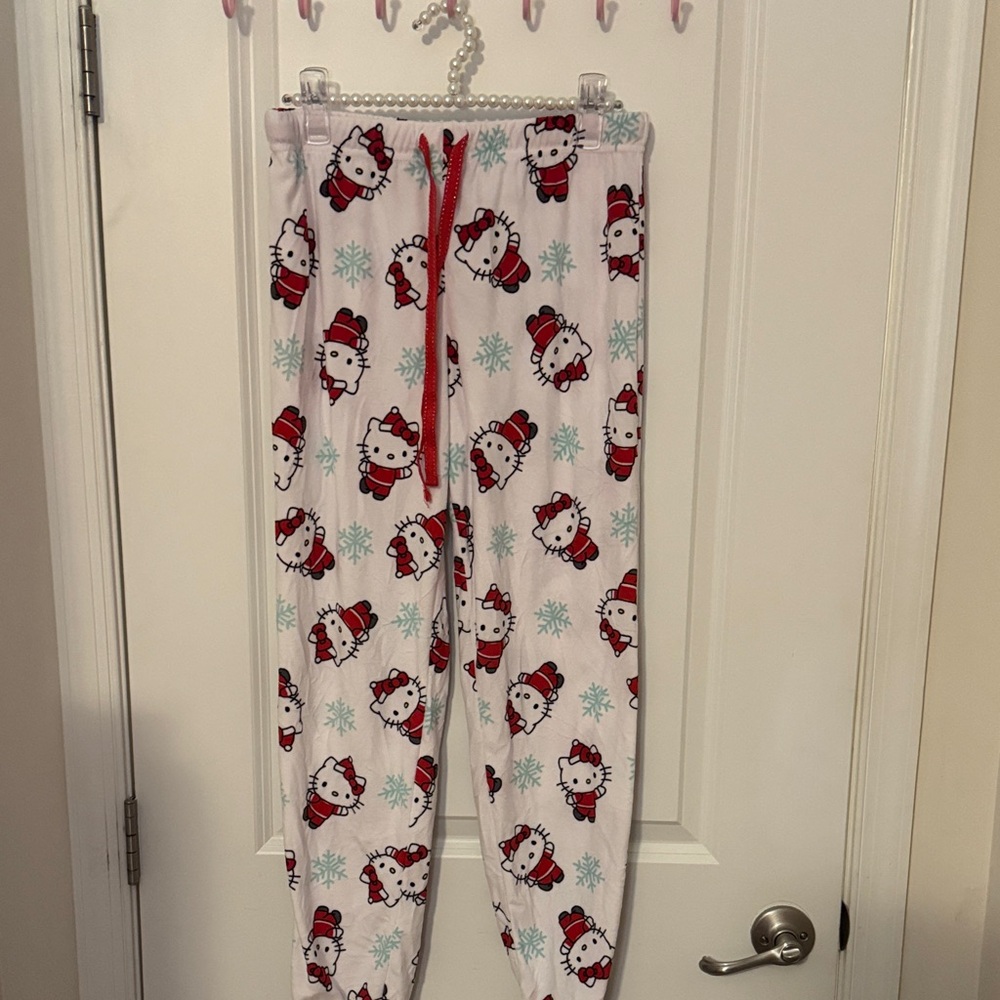 Hello Kitty Pajama Bottoms - White and Red